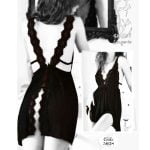 لباس خواب فانتزی زنانه مدل پشت باز