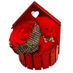 خرس ولنتاین باكس ولنتاين کلبه قلبی ، پک کادویی دخترانه با خرس بامزه