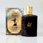 ادکلن مردانه دینار با طراحی مشکی طلایی ساخت امارات 100 میل