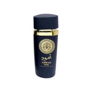 شیشه ادکلن أسود مردانه گرم و تلخ با رایحه دودی–چرمی