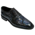 کفش چرم مردانه کلاسیک اکسون مدل آزوریت – نمای جلو - رویه پوست ماری